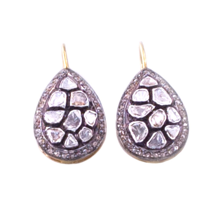 Tear Drop Turtle Shell Earrings