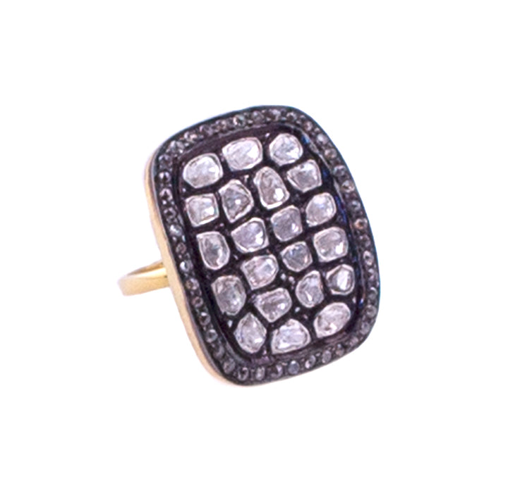 Diamond Rectangle Ring – Gris Designs